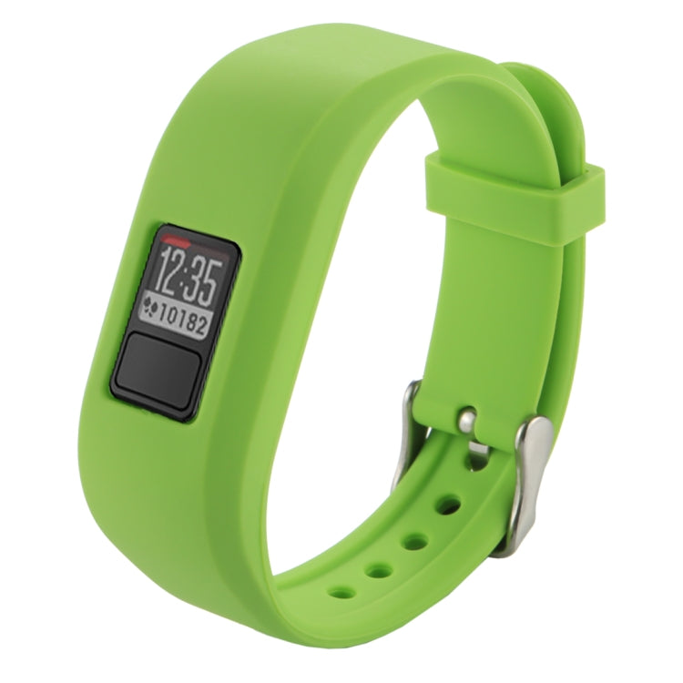For Garmin Vivofit 3 Smart Watch Silicone Watch Band, Length: about 24.2cm(Green) - Watch Bands by buy2fix | Online Shopping UK | buy2fix