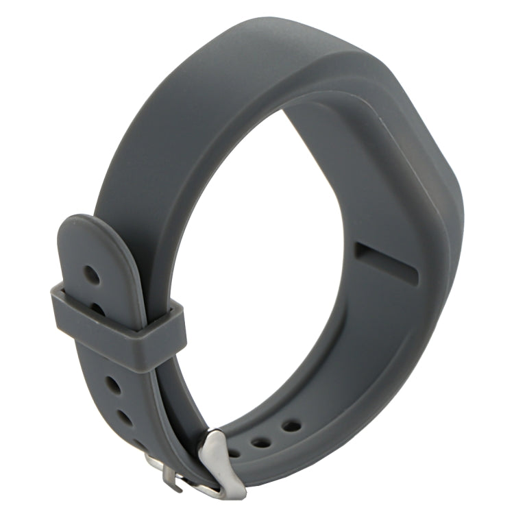 For Garmin Vivofit 3 Smart Watch Silicone Watch Band, Length: about 24.2cm(Grey) - Watch Bands by buy2fix | Online Shopping UK | buy2fix