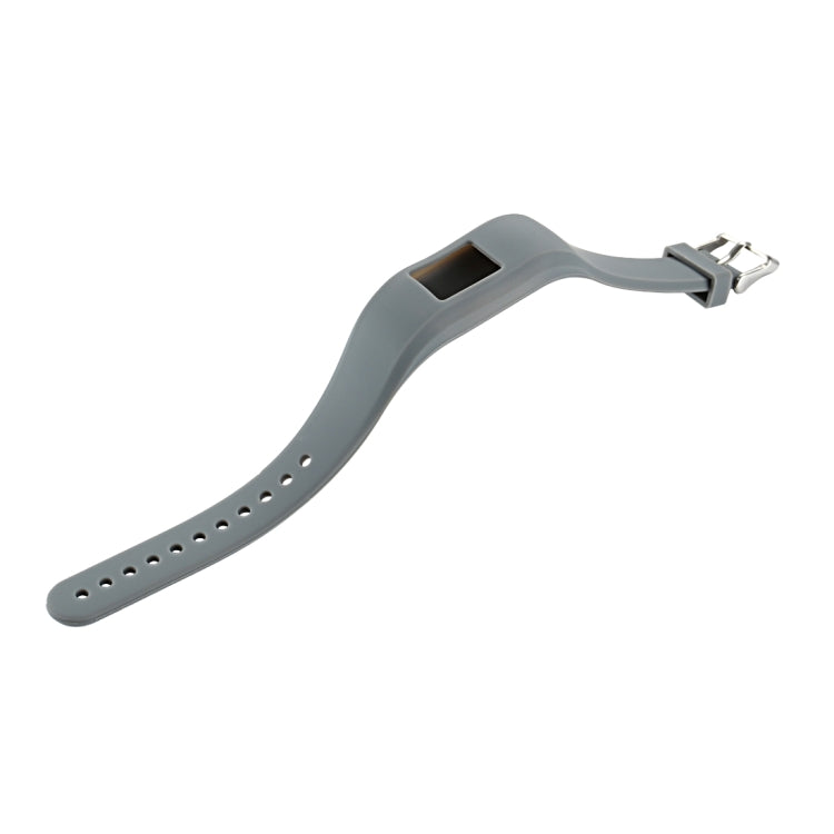 For Garmin Vivofit 3 Smart Watch Silicone Watch Band, Length: about 24.2cm(Grey) - Watch Bands by buy2fix | Online Shopping UK | buy2fix