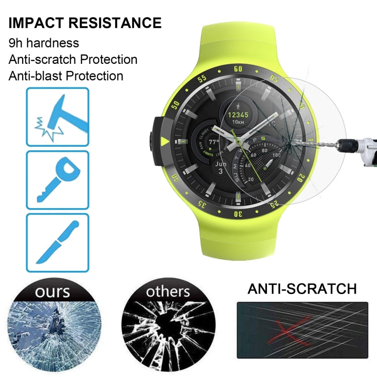 ENKAY Hat-Prince 0.2mm 9H 2.15D Curved Edge Tempered Glass Film for TicWatch S - Screen Protector by ENKAY | Online Shopping UK | buy2fix