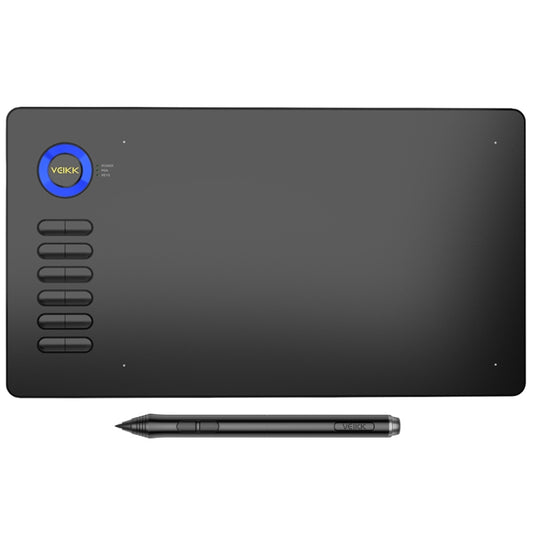VEIKK A15 10x6 inch 5080 LPI Smart Touch Electronic Graphic Tablet, with Type-C Interface(Blue) by VEIKK