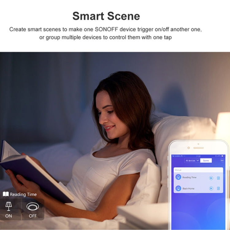 Sonoff T2 Touch 86mm Tempered Glass Panel Wall Switch Smart Home Light Touch Switch, Compatible with Alexa and Google Home, AC 100V-240V, EU Plug - by buy2fix | Online Shopping UK | buy2fix