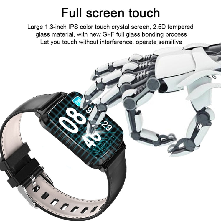 M8 1.3 inch IPS Color Screen Smart Bracelet IP67 Waterproof, Support Step Counting / Call Reminder / Heart Rate Monitoring / Sleep Monitoring (Black) - Smart Wristbands by buy2fix | Online Shopping UK | buy2fix