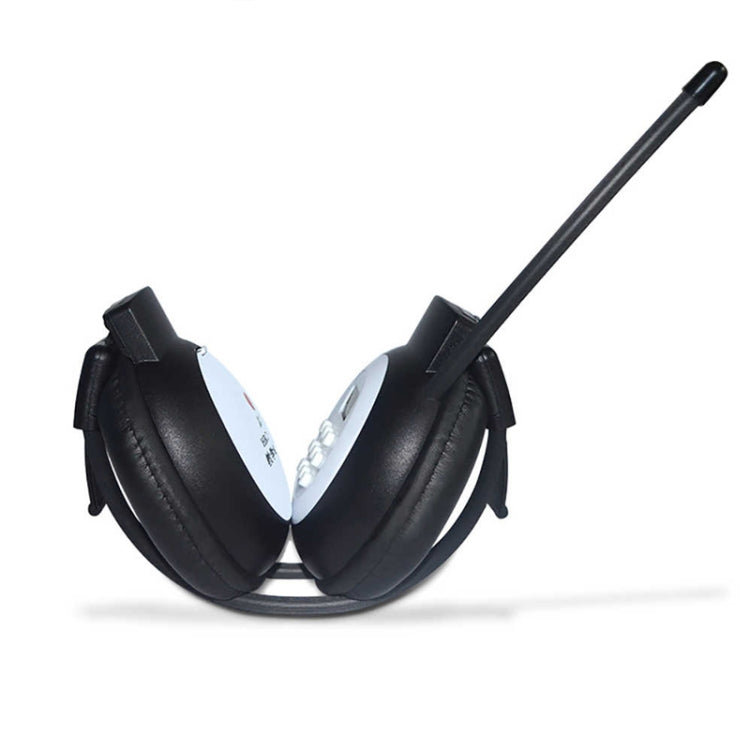 HRD-308S Portable FM Campus Radio Receiver Headset(Black) - Radio Player by buy2fix | Online Shopping UK | buy2fix