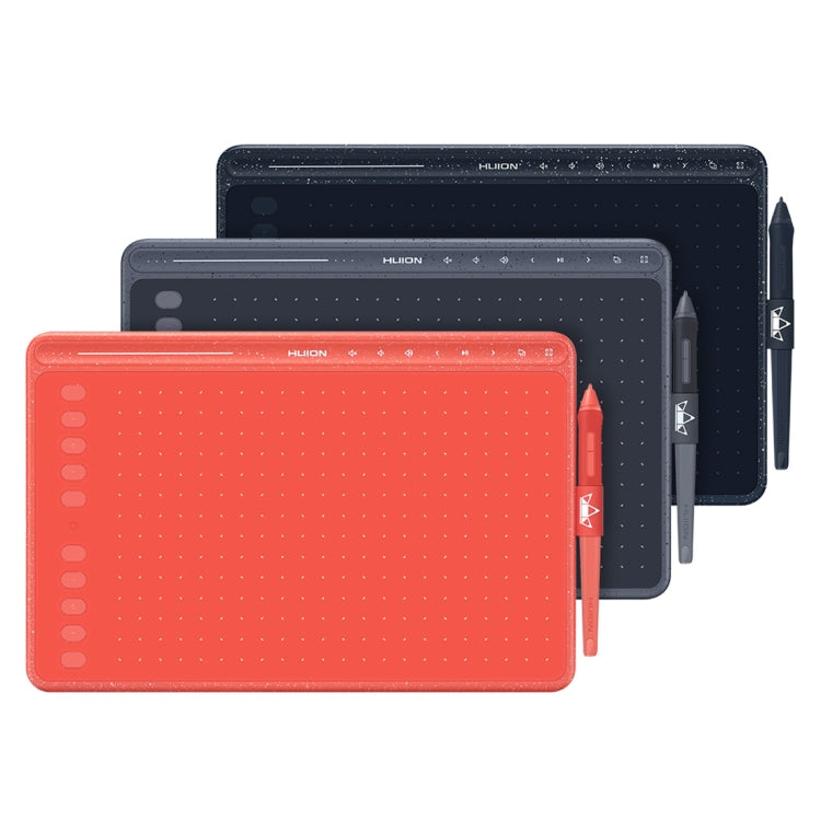 HUION HS611 5080 LPI Touch Strip Art Drawing Tablet for Fun, with Battery-free Pen & Pen Holder (Grey) by HUION