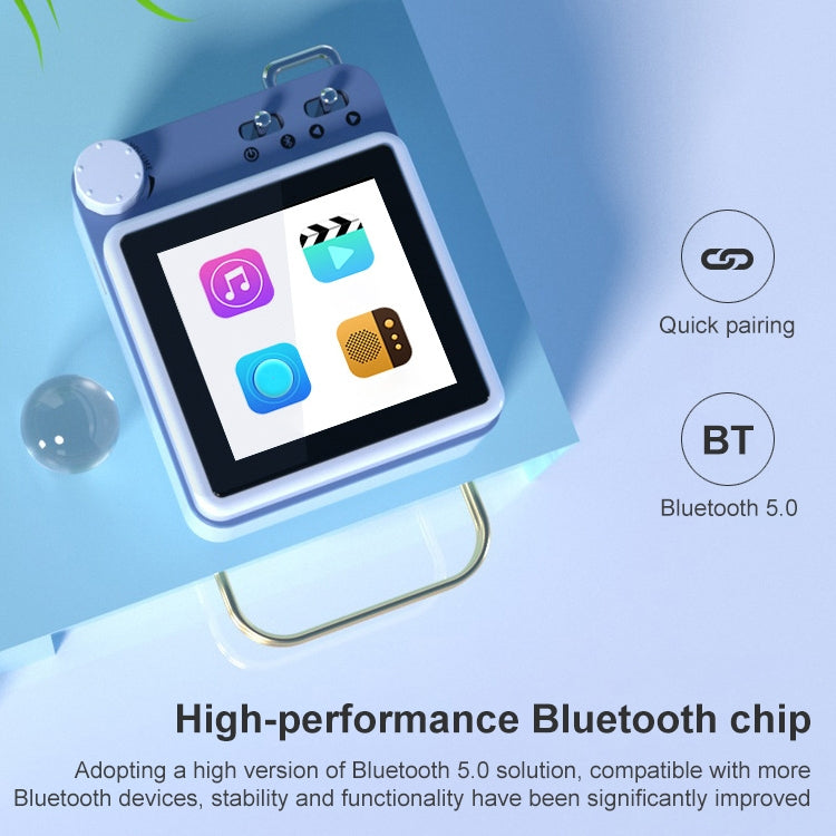 mahdi M188 8GB Bluetooth MP3 Music Video Player (Blue) - MP3 Player by buy2fix | Online Shopping UK | buy2fix