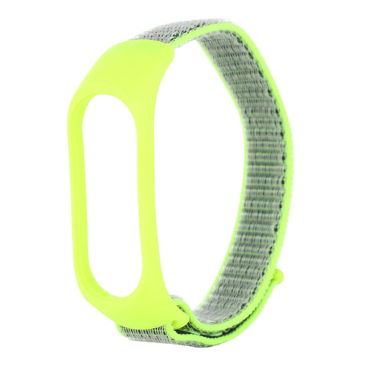 Smart Watch Nylon Woven Watch Band for Xiaomi Mi Band 3 / 4(Light Green) by buy2fix