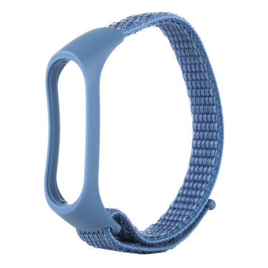 Smart Watch Nylon Woven Watch Band for Xiaomi Mi Band 3 / 4(Blue) by buy2fix