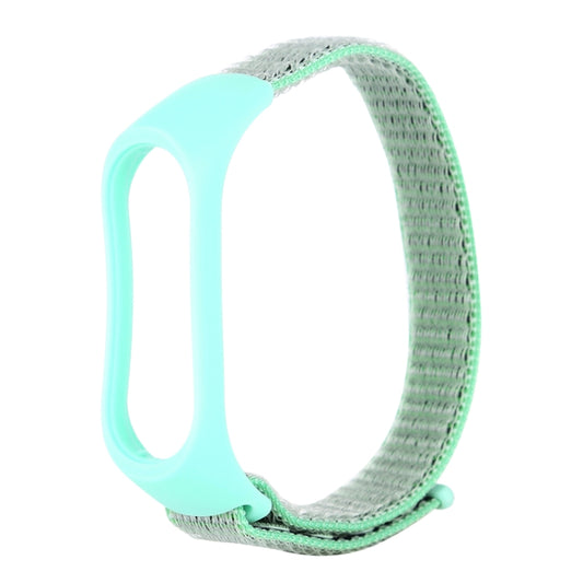 Smart Watch Nylon Woven Watch Band for Xiaomi Mi Band 3 / 4(Mint Green) by buy2fix