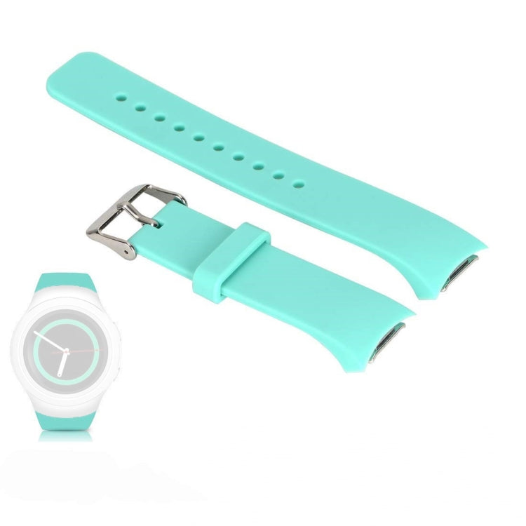 Solid Color Watch Band for Galaxy Gear S2 R720(Cyan) - Watch Bands by buy2fix | Online Shopping UK | buy2fix
