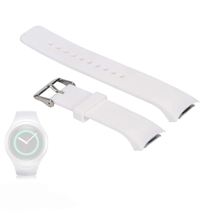 Solid Color Watch Band for Galaxy Gear S2 R720(White) - Watch Bands by buy2fix | Online Shopping UK | buy2fix
