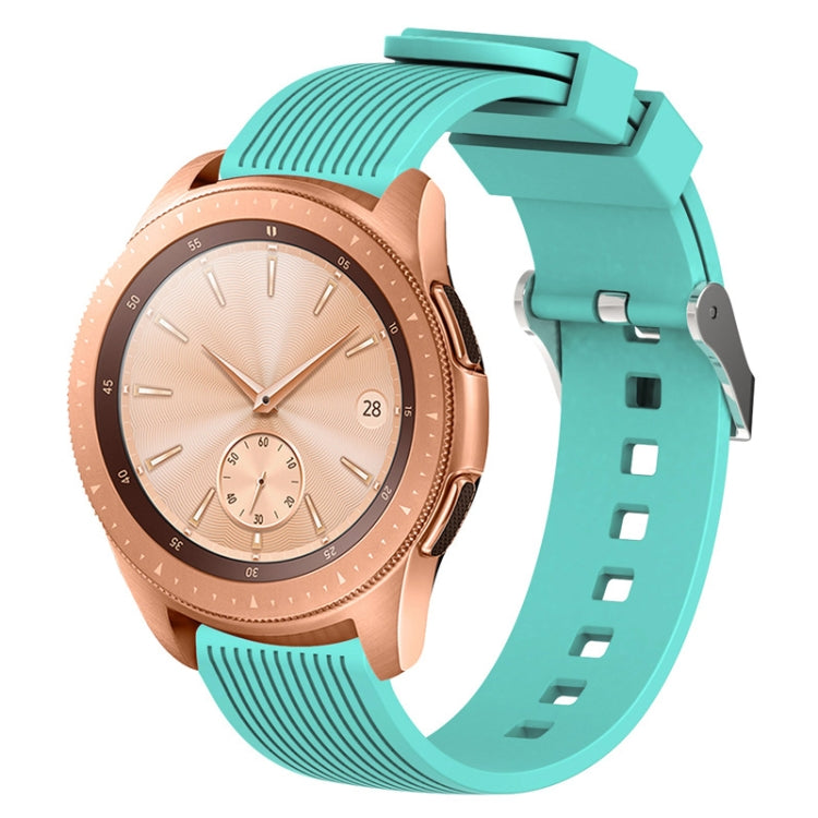 Vertical Grain Watch Band for Galaxy Watch 42mm(Mint Green) - Watch Bands by buy2fix | Online Shopping UK | buy2fix