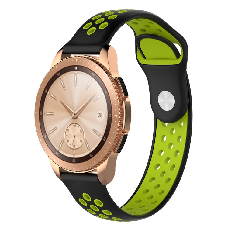 Double Color Watch Band for Galaxy Watch 42mm(Blue Green) - Watch Bands by buy2fix | Online Shopping UK | buy2fix