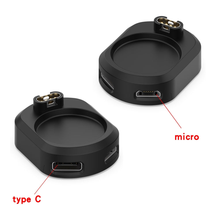 For Garmin Watch Charging Base Adapter(Black) - Charger by buy2fix | Online Shopping UK | buy2fix