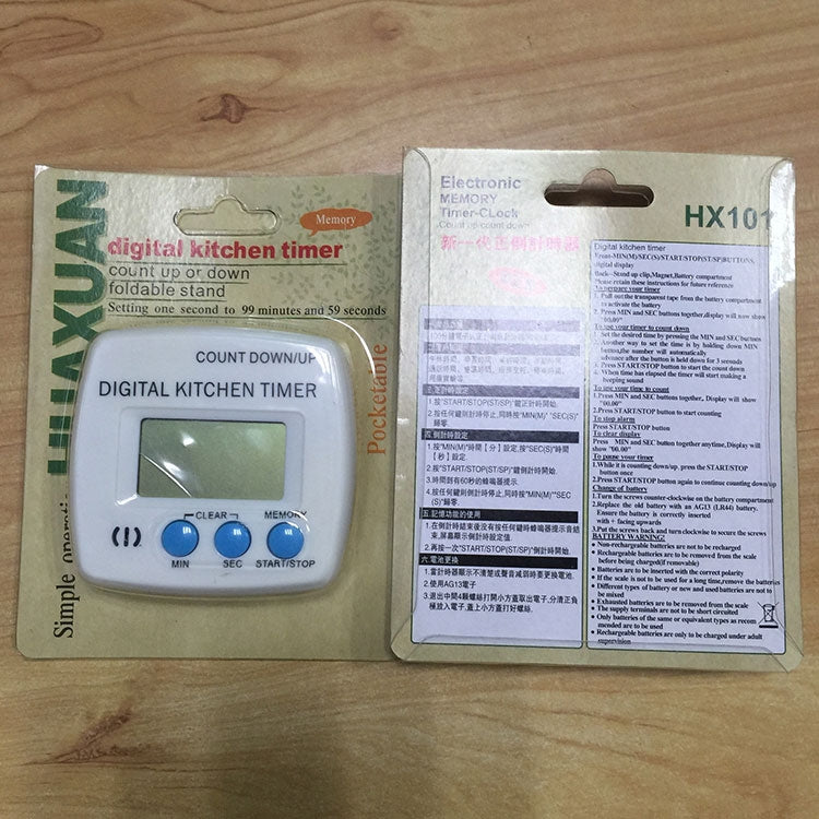 Kitchen Timer Digital Electronic Loud Alarm Magnetic Backing With Holder for Cooking Baking Sports Games Office(Blue) by buy2fix