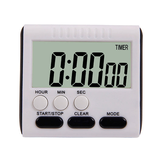 Kitchen Timer 24 Hours Digital Alarm Clock LCD Screen Magnetic Backing for Cooking Baking(Black) by buy2fix