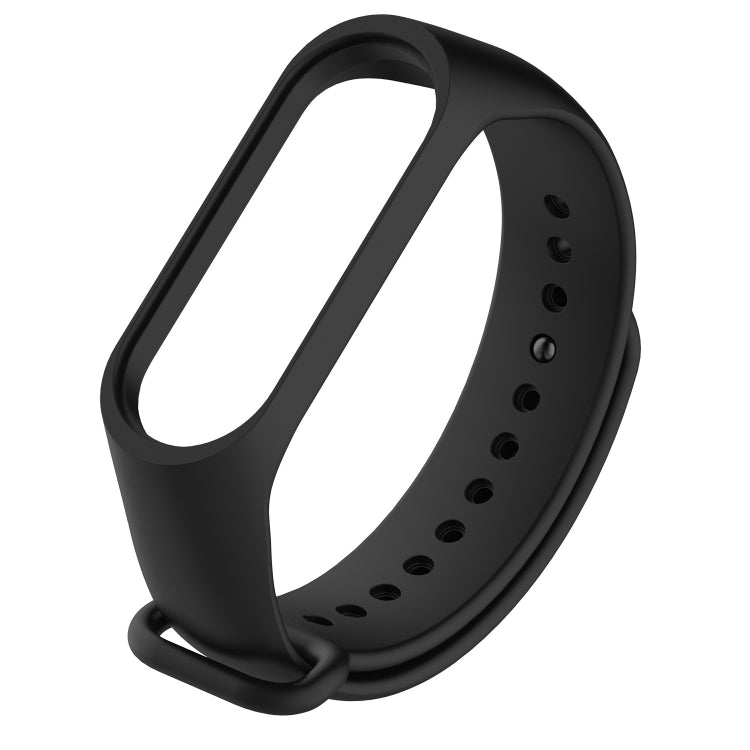 Pure Color Soft TPU Watch Bands for Xiaomi Mi Band 4, Host Not Included(Black) - Watch Bands by buy2fix | Online Shopping UK | buy2fix