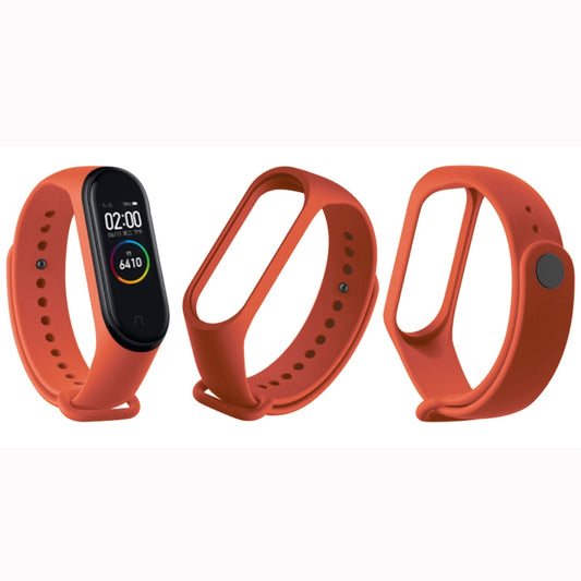 Pure Color Soft TPU Watch Bands for Xiaomi Mi Band 4, Host Not Included(Orange) by buy2fix