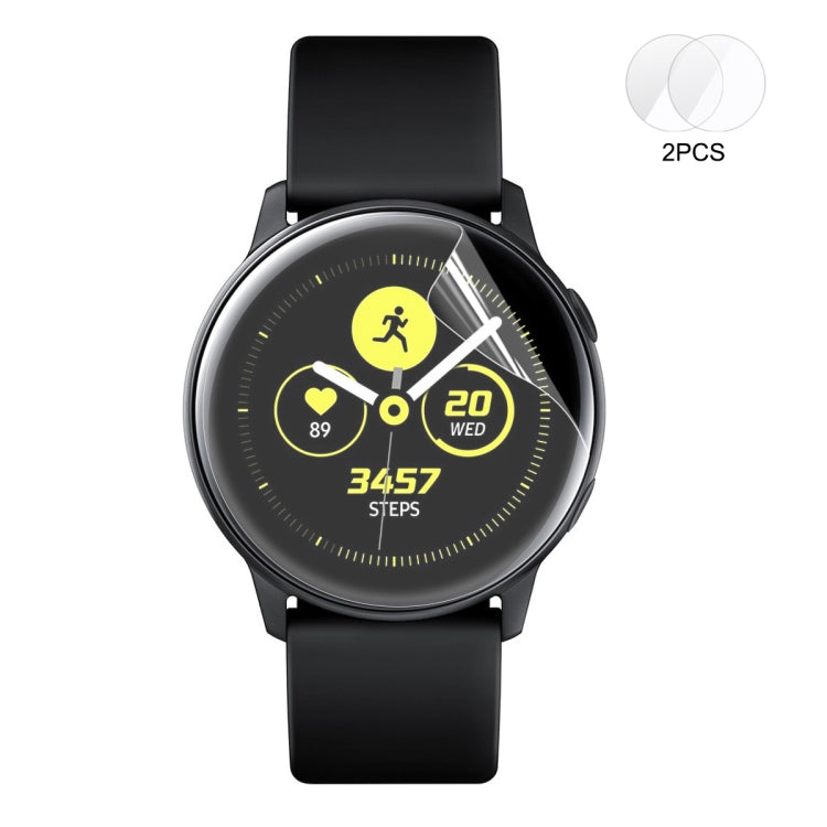 2 PCS ENKAY Hat-Prince Full Screen Coverage Without Warping Edge TPU Soft Film for Galaxy Watch Active - Screen Protector by buy2fix | Online Shopping UK | buy2fix