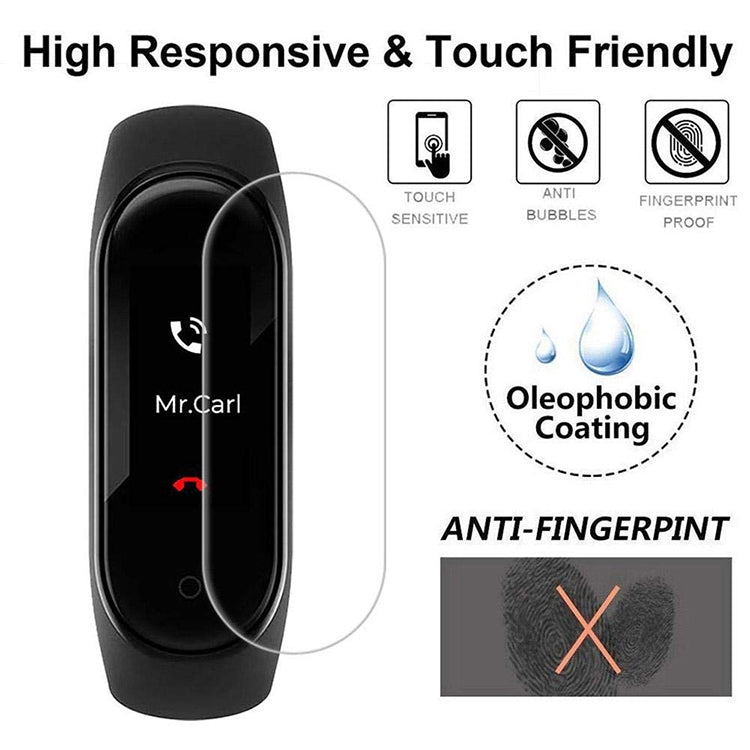5 PCS PET Soft Screen Protective Film for Xiaomi Mi Band 5/6 by buy2fix