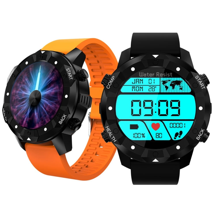 S3 1.39 inch OLED Screen Display Bluetooth Smart Watch, IP67 Waterproof, Support Compass / Heart Rate Monitor / SIM Card / GPS Navigation, Compatible with Android and iOS Phones(Orange) by buy2fix