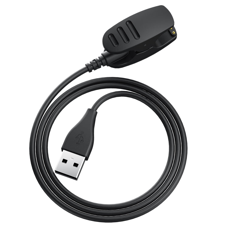 For Suunto Ambit3 Vertical Smart Watch Charger Cable Clamp, Cable Length: 1m(Black) - by buy2fix | Online Shopping UK | buy2fix