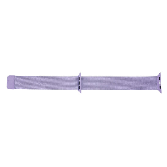 Milanese Loop Magnetic Stainless Steel Watch Band for Apple Watch Series 7 41mm / 6 & SE & 5 & 4 40mm / 3 & 2 & 1 38mm(Light Purple) by buy2fix