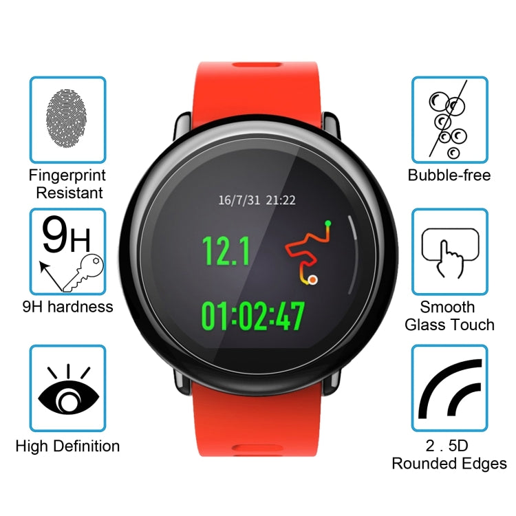 ENKAY Hat-Prince for Xiaomi Huami AMAZFIT Smart Watch 0.2mm 9H Surface Hardness 2.15D Explosion-proof Tempered Glass Full Screen Film - Screen Protector by ENKAY | Online Shopping UK | buy2fix