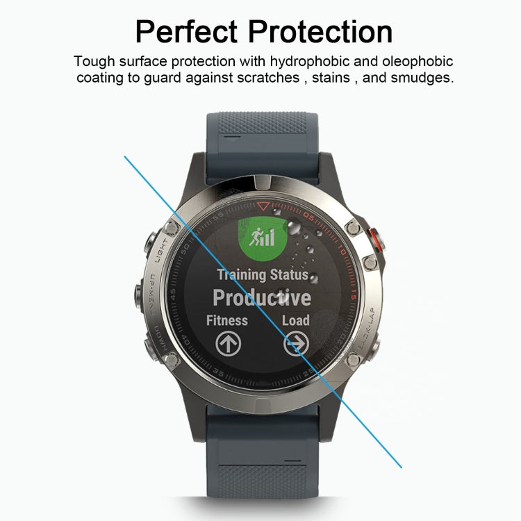 For Garmin Fenix 5 0.26mm 2.5D 9H Tempered Glass Film Screen Protector - Screen Protector by buy2fix | Online Shopping UK | buy2fix