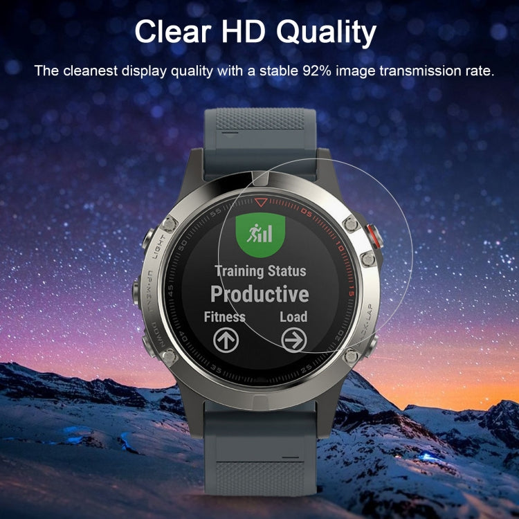 For Garmin Fenix 5 0.26mm 2.5D 9H Tempered Glass Film Screen Protector - Screen Protector by buy2fix | Online Shopping UK | buy2fix