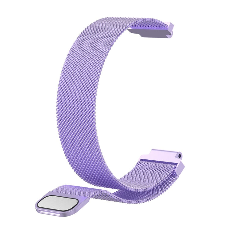 Milanese Watch Band for Garmin Forerunner 235 26cm(Light Purple) - Watch Bands by buy2fix | Online Shopping UK | buy2fix