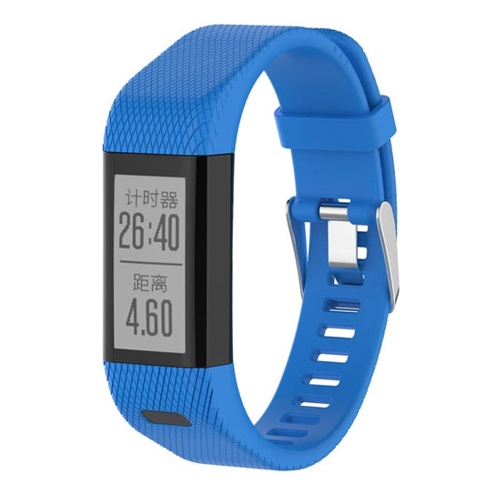 Smart Watch Silicone Watch Band for Garmin Vivosmart HR+(Blue) by buy2fix