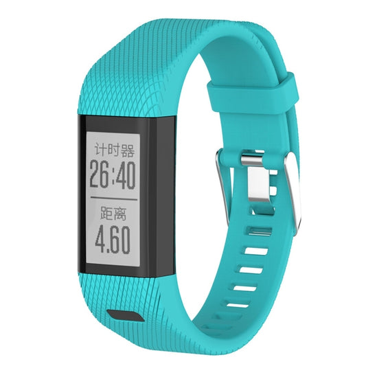 Smart Watch Silicone Watch Band for Garmin Vivosmart HR+(Mint Green) by buy2fix