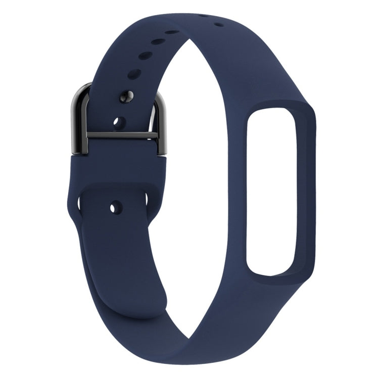 Smart Watch Pure Color Silicone Watch Band for Galaxy Fit-e(Dark Blue) - Watch Bands by buy2fix | Online Shopping UK | buy2fix