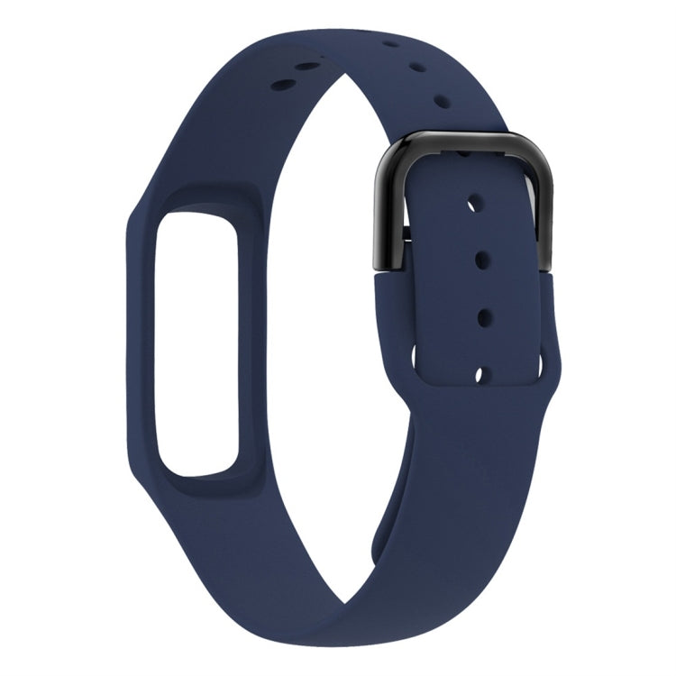 Smart Watch Pure Color Silicone Watch Band for Galaxy Fit-e(Dark Blue) - Watch Bands by buy2fix | Online Shopping UK | buy2fix