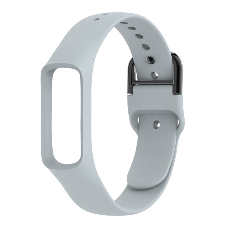 Smart Watch Pure Color Silicone Watch Band for Galaxy Fit-e(Grey) - Watch Bands by buy2fix | Online Shopping UK | buy2fix
