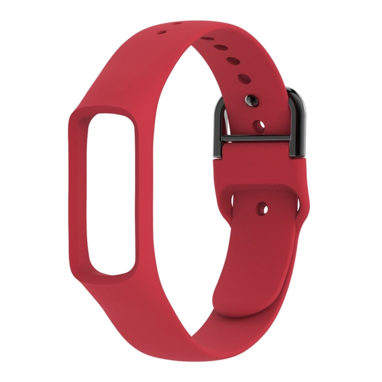 Smart Watch Pure Color Silicone Watch Band for Galaxy Fit-e(Red) - Watch Bands by buy2fix | Online Shopping UK | buy2fix
