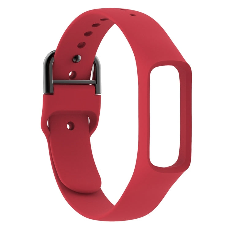 Smart Watch Pure Color Silicone Watch Band for Galaxy Fit-e(Red) - Watch Bands by buy2fix | Online Shopping UK | buy2fix