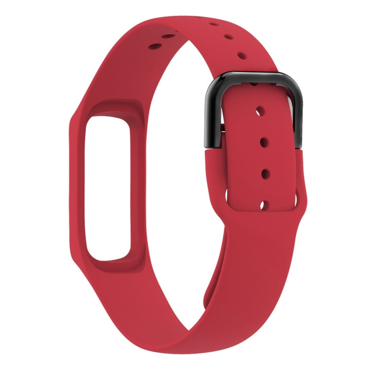 Smart Watch Pure Color Silicone Watch Band for Galaxy Fit-e(Red) - Watch Bands by buy2fix | Online Shopping UK | buy2fix