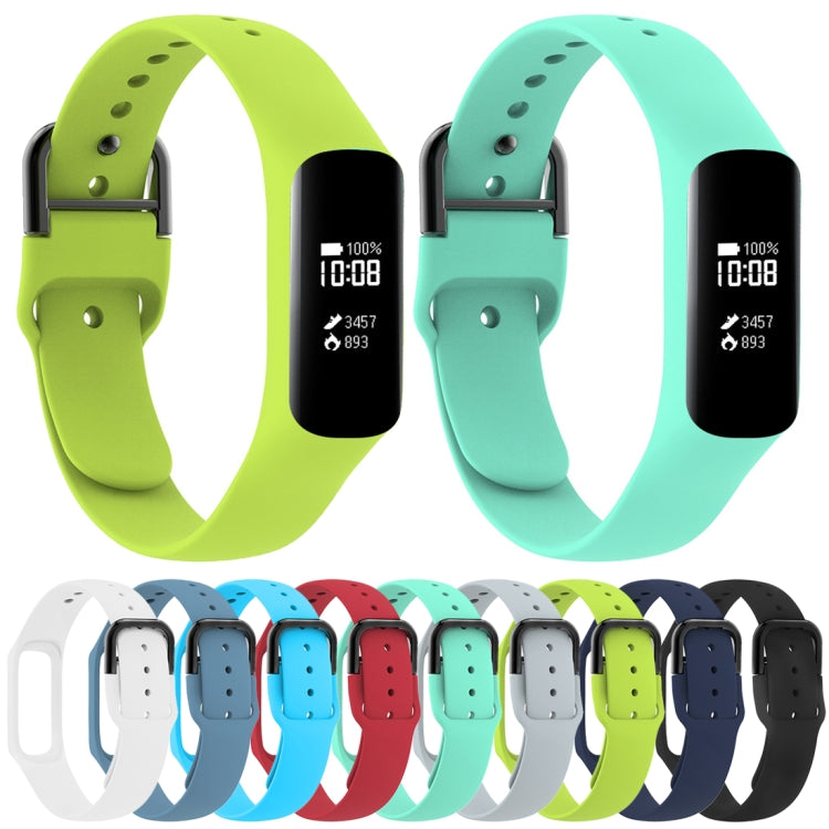 Smart Watch Pure Color Silicone Watch Band for Galaxy Fit-e(Grey) - Watch Bands by buy2fix | Online Shopping UK | buy2fix