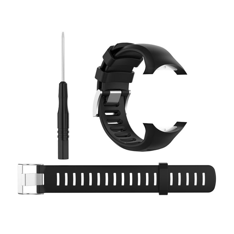 Smart Watch Silicone Watch Band for Suunto D6i(Black) - by buy2fix | Online Shopping UK | buy2fix