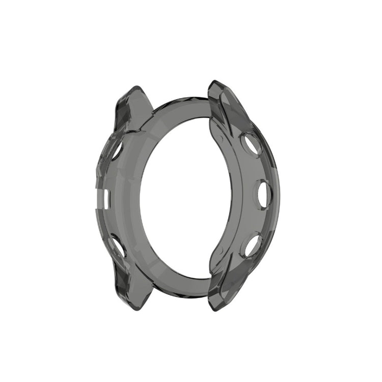 For Garmin Fenix 6X TPU Half Coverage Smart Watch Protevtice Case(Black) - Watch Cases by buy2fix | Online Shopping UK | buy2fix
