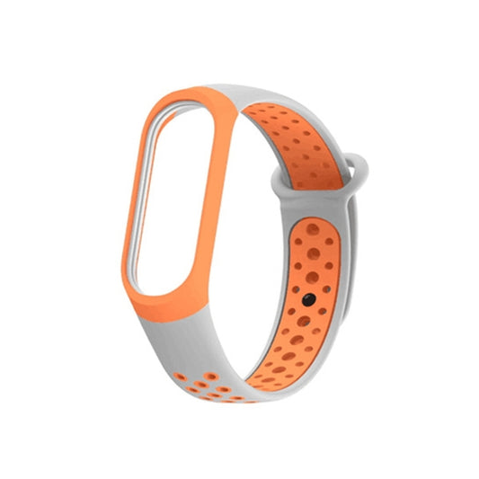 Colorful Silicone Wrist Strap Watch Band for Xiaomi Mi Band 3 & 4(Orange) by buy2fix