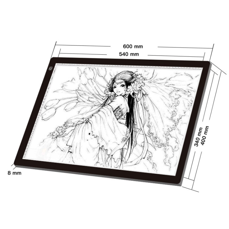 23W 12V LED Three Level of Brightness Dimmable A2 Acrylic Copy Boards Anime Sketch Drawing Sketchpad, US Plug - by buy2fix | Online Shopping UK | buy2fix