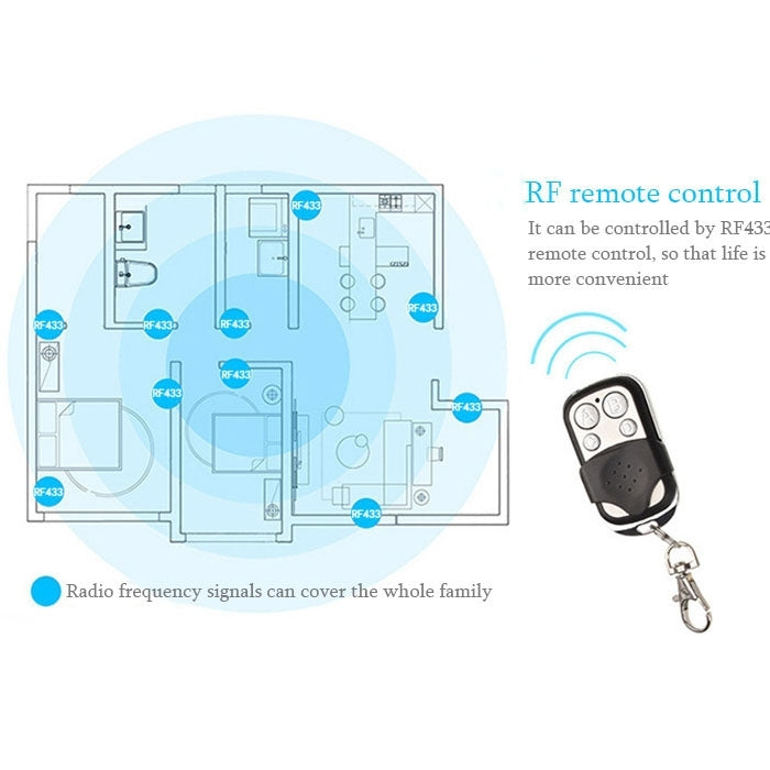 86mm 3 Gang Tempered Glass Panel Wall Switch Smart Home Light Touch Switch with RF433 Remote Controller, AC 110V-240V(Black) - Smart Switch by buy2fix | Online Shopping UK | buy2fix