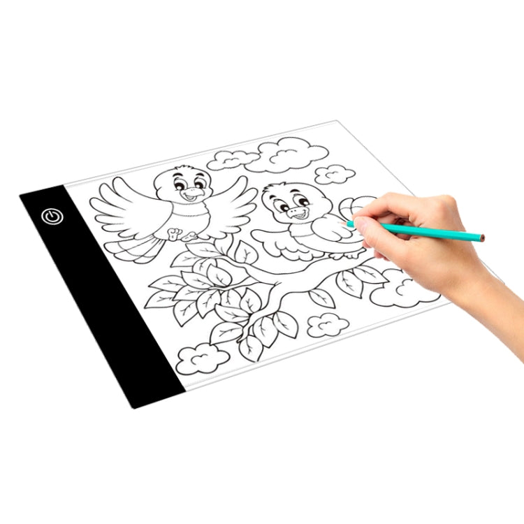 2.2W 5V LED Three Level of Brightness Dimmable A5 Acrylic USB Copy Boards Anime Sketch Drawing Sketchpad -  by buy2fix | Online Shopping UK | buy2fix