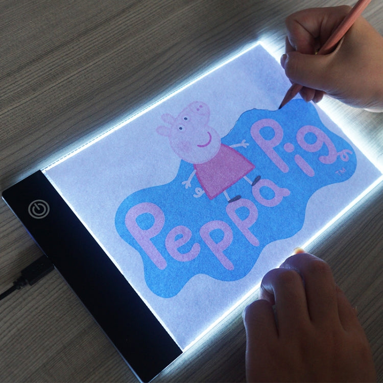 2.2W 5V LED Three Level of Brightness Dimmable A5 Acrylic USB Copy Boards Anime Sketch Drawing Sketchpad -  by buy2fix | Online Shopping UK | buy2fix
