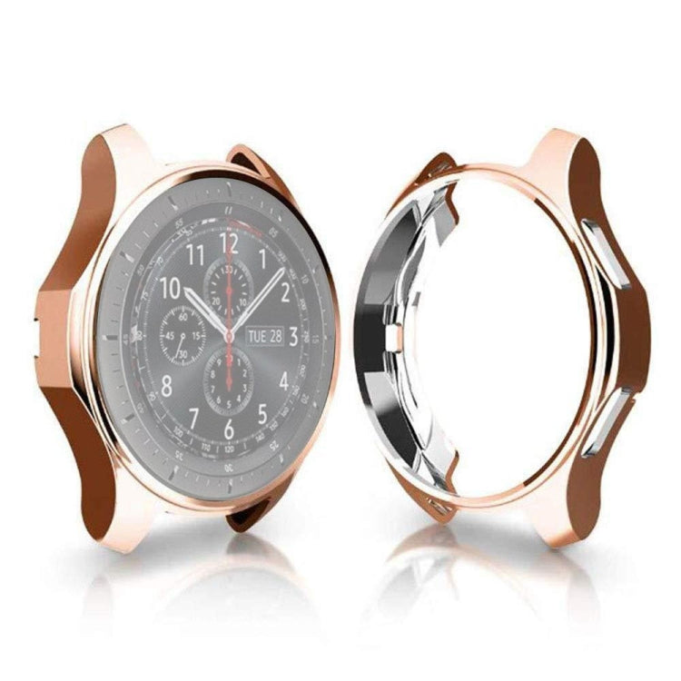 TPU Plated Shockproof Case for Samsung Gear S3 Frontier Smartwatch 46mm(Rose Gold) - Watch Cases by buy2fix | Online Shopping UK | buy2fix