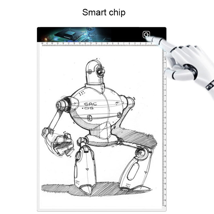 3.5W 5V LED USB Three Level of Brightness Dimmable A4 Acrylic Scale Copy Boards Anime Sketch Drawing Sketchpad - by buy2fix | Online Shopping UK | buy2fix