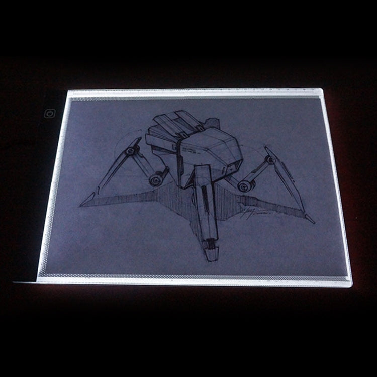 3.5W 5V LED USB Three Level of Brightness Dimmable A4 Acrylic Scale Copy Boards Anime Sketch Drawing Sketchpad - by buy2fix | Online Shopping UK | buy2fix